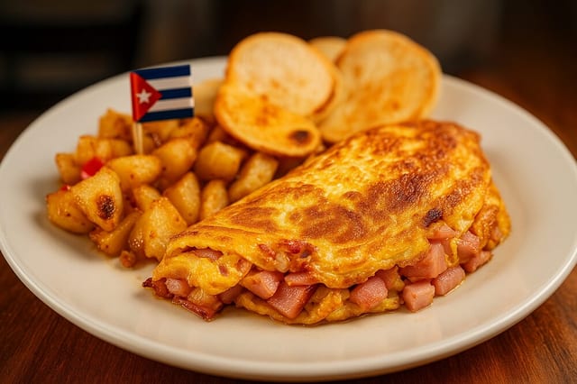 Omelette Ham & Cheese.